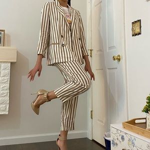 SOLD!!!! Blazer and Pants Set Stripes